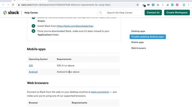 What are SLACK MINIMUM REQUIREMENTS? смотреть онлайн