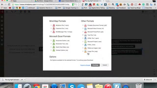 Mindomo Mindmap to Outline смотреть онлайн