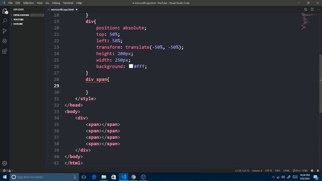 Microsoft Windows Logo Using CSS | Pure CSS | How to create microsoft windows 10 logo using css смотреть онлайн