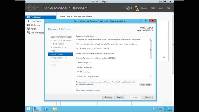 Setup Active Directory on Windows Server 2012 смотреть онлайн