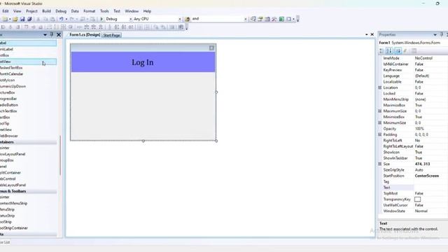 Login Form in C# | Windows Form | Form Design смотреть онлайн