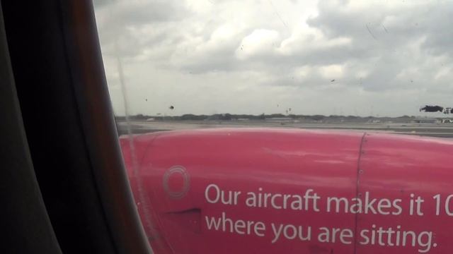 taxi out and take off on Saab 340 turbo prop (March 17th, 2014) смотреть онлайн