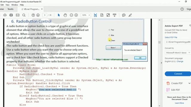 Visual Basic .net Tutorial 29 : Quick Study For Exam | VB.net Theroy | All Tools In VB.net смотреть онлайн