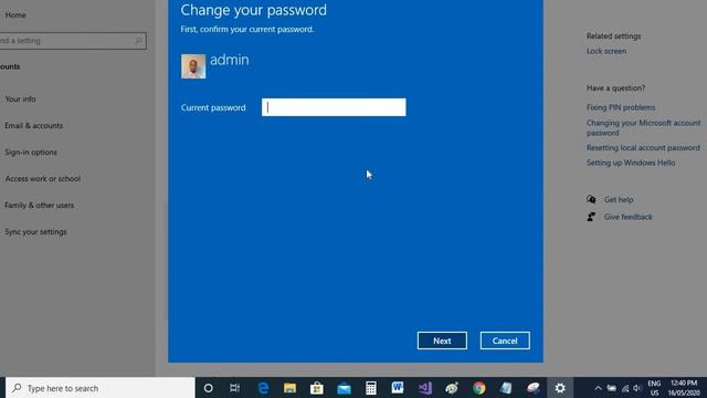 How to change Windows 10 local account password смотреть онлайн