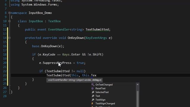 C# - InputBox Control смотреть онлайн