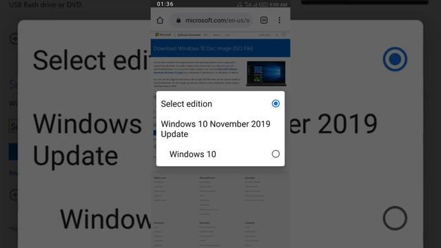 How to download windows 10 disc image(ISO) with your phone смотреть онлайн