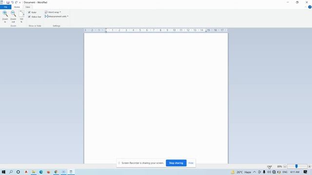 Basic Computer - Microsoft Wordpad View Tab смотреть онлайн