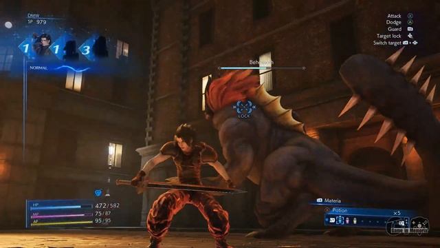 Behemoth Boss Fight - Crisis Core : Final Fantasy VII Reunion - 1080p | PS5 | Windows | Square Eni смотреть онлайн