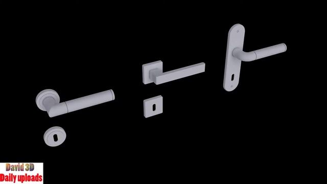 Free door handle set 3d models #5038 смотреть онлайн