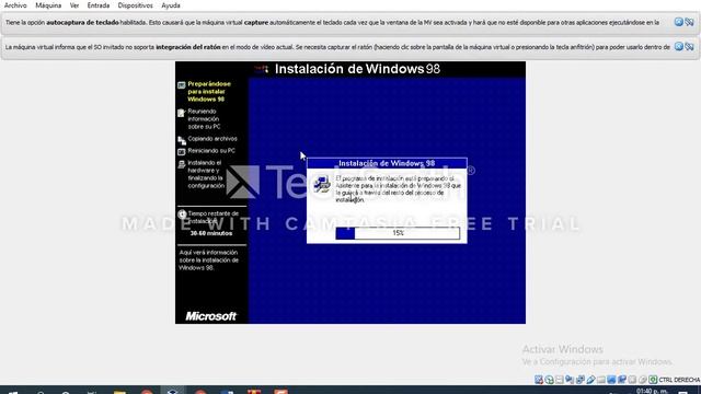 WINDOWS 98 desde Virtual Box смотреть онлайн