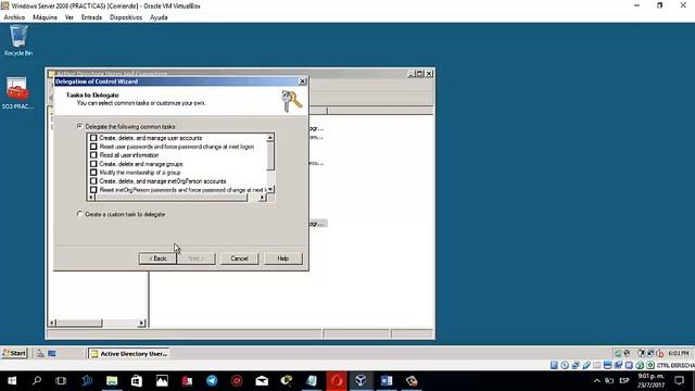 MODIFICAR LOS PERMISOS DE LOS OBJETOS DE AD | WINDOWS SERVER 2008 смотреть онлайн