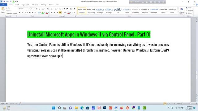 Uninstall Microsoft Apps in Windows 11 via Control Panel Part 01 || @ Z TECH смотреть онлайн