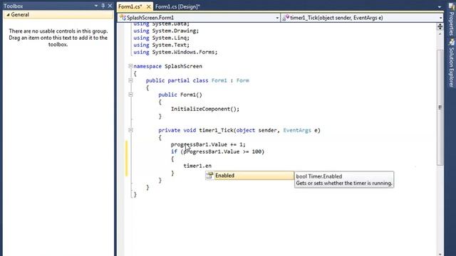 Splash Screen with ProgressBar in C# in Telugu Step by Step смотреть онлайн