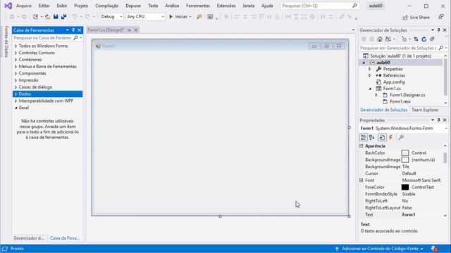 Visual Studio 2019 - Aula 1 - Curso Programação Completo C# - Aula 60 смотреть онлайн
