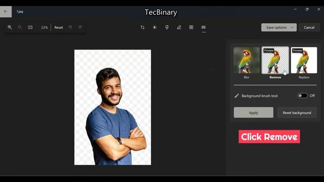 Windows OS Inbuilt AI to Remove Background by Microsoft Photos смотреть онлайн