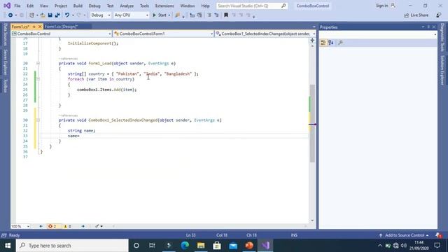 How to Use ComboBox Control in C#.Net Window Form Application in Urdu/Hindi смотреть онлайн