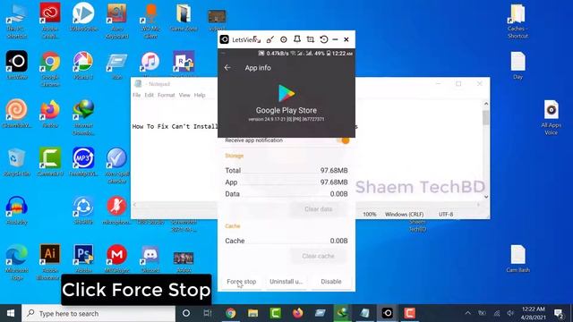 How To Fix Can't Install App Error On Playstore Android & ios | Solve Can't install App Problem смотреть онлайн