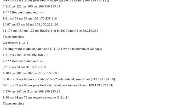 Is it normal to get some request timed out in tracert? смотреть онлайн