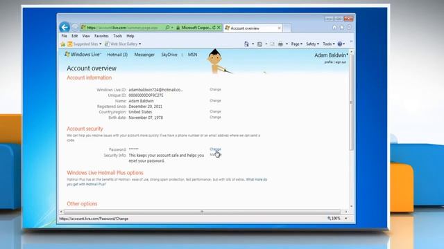 Windows® Live Messenger: How to change the password смотреть онлайн