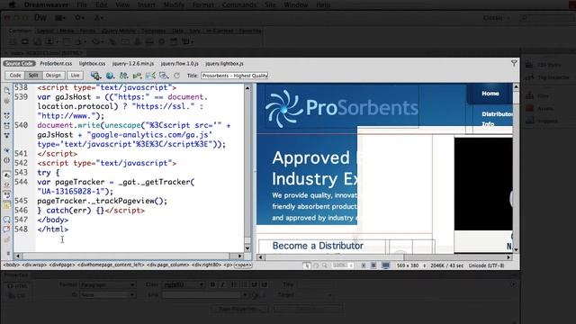 Web Design - Dreamweaver Workspace смотреть онлайн