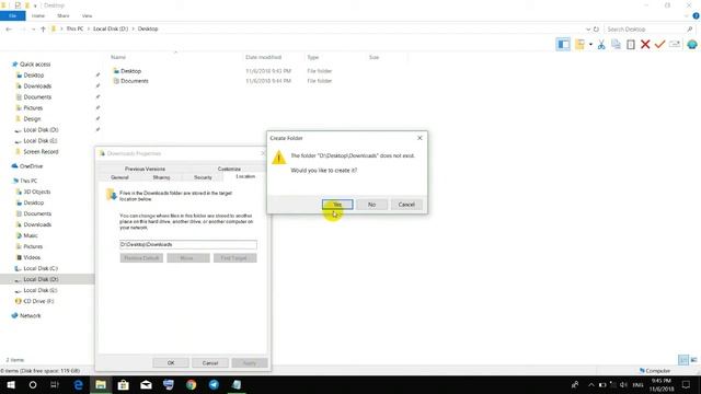 How to Change Desktop Location C to D in Window10 смотреть онлайн