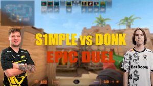 СИМПЛ И ДОНК ЗАРУБИЛИСЬ ПРОТИВ ДРУГ ДРУГА НА ФЕЙСИТЕ! S1MPLE VS DONK - EPIC DUEL!