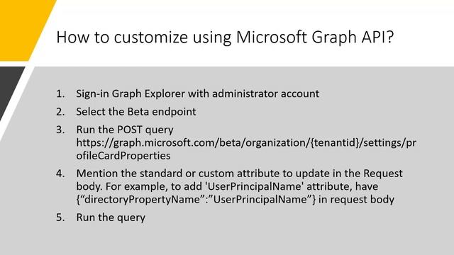 Microsoft 365 Profile Customization using Microsoft Graph API смотреть онлайн