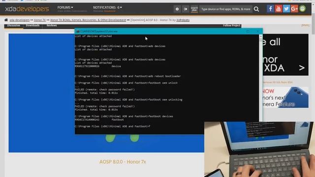 [GUIDE] Unlock Bootloader / Flash TWRP / Install AOSP Oreo ROM Onto Honor 7x