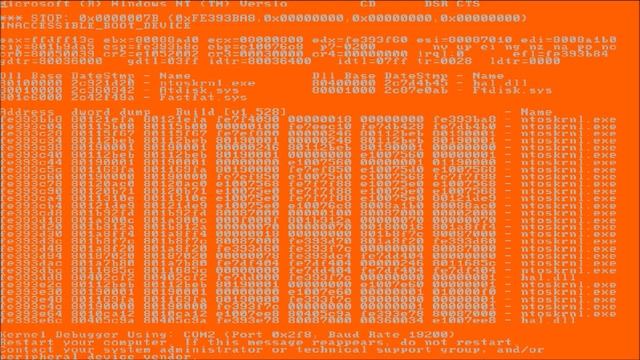 Windows NT 4.0 Screen of Death in Different Colors смотреть онлайн