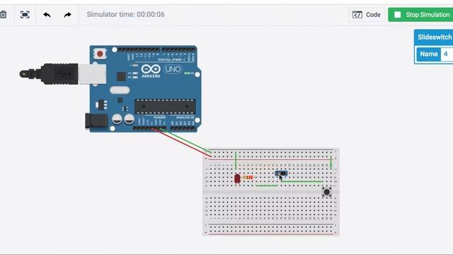 Arduino simulator - two buttons смотреть онлайн