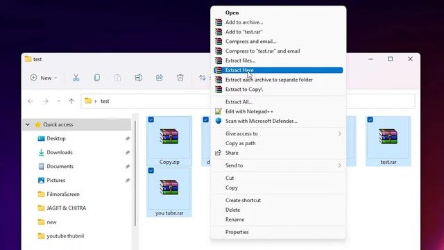 How to Unzip Multiple Files in One Click in Windows 11 смотреть онлайн