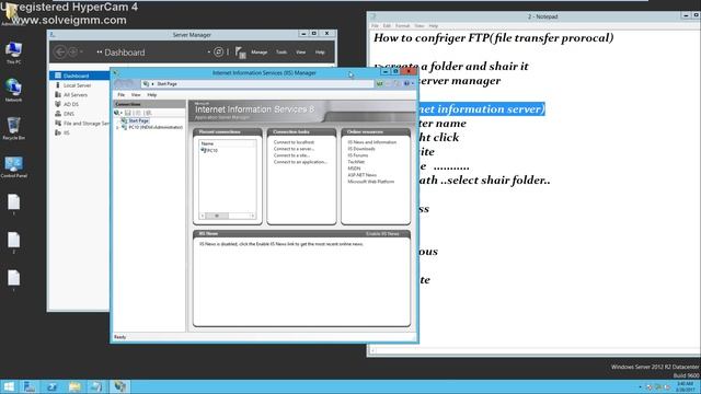 How to install FTP(file transfer protocol and confriger FTP (server 2012) смотреть онлайн