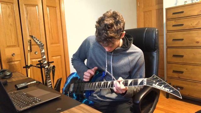 Eddie Van Halen Eruption LIVE TRIBUTE cover (AMPLITUBE 5) смотреть онлайн