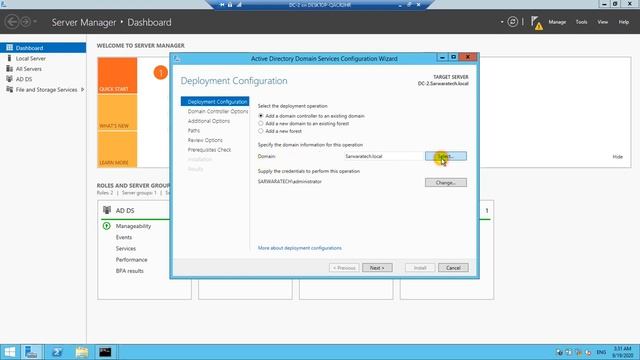 How to Install & Configure Read only Domain Controller in Windows Server 2012 R2 in Hindi, Video - смотреть онлайн
