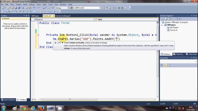 Visual Basic NET Tutorial 36 How to use Chart Graph in VB NET | Sameer смотреть онлайн