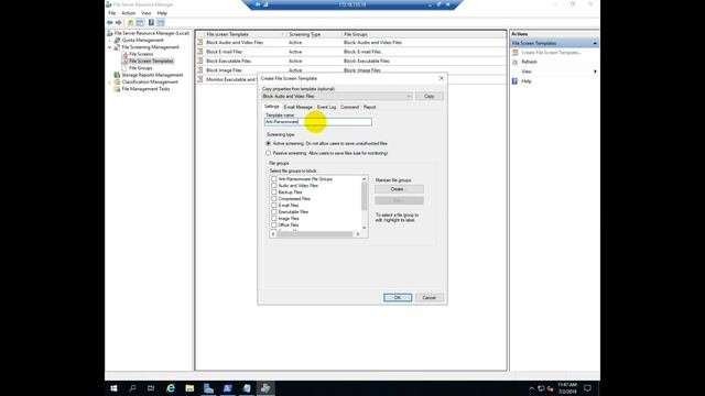 Anti-Ransomware File System Resource Manager Windows 2019 смотреть онлайн