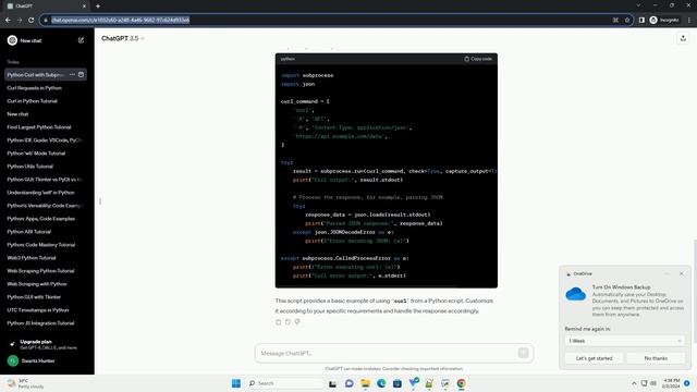 curl from python script смотреть онлайн