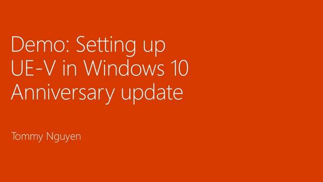 Microsoft Ignite 2016 Understand settings roaming solutions in Windows смотреть онлайн