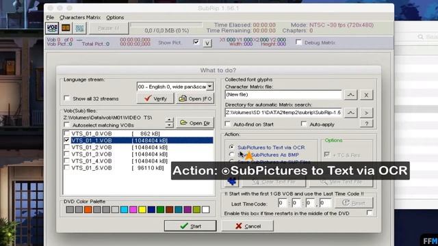 Extract Subtitles from .VOB file to SRT Free on Mac смотреть онлайн
