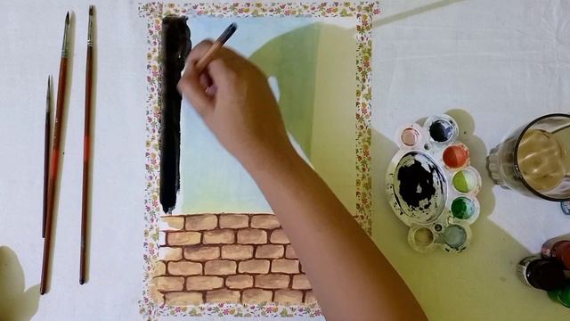 EASY POSTER COLOUR |WINDOW PAINTING| #art #trending #painting #artwork #youtube #watercolor #window смотреть онлайн