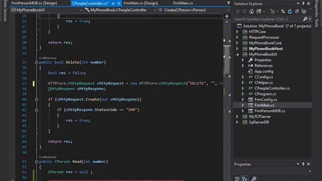 PhoneNoteBook Basic HTTP Protocol Host With Windows Form Client UI 1 100 смотреть онлайн