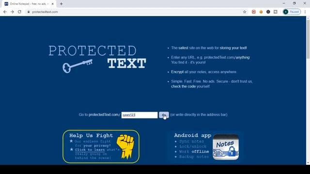 How to use protected text website | online notepad | смотреть онлайн