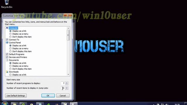 Windows 7 Ultimate Tips : How to Change Number of recent item to display in jump lists смотреть онлайн