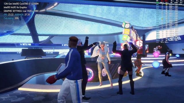 Intel Iris Xe Graphics Mobile (96EUs) StreetFighter 6 Benchmark Test смотреть онлайн
