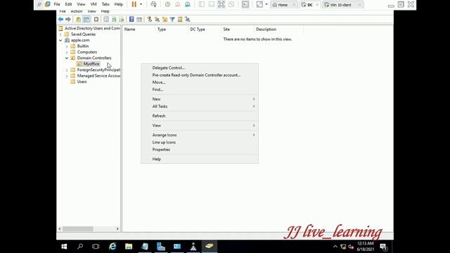 Install & Configuration of Active Directory on windows Server 2016 with DNS Configuration. смотреть онлайн