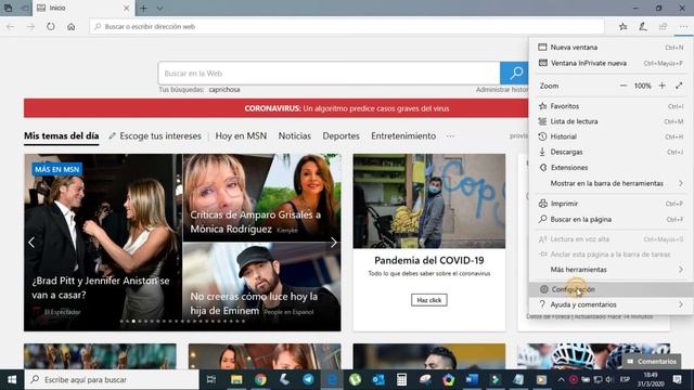CAMBIO DE PAGINA DE INICIO PREDETERMINADA EN MICROSOFT EDGE, INTERNET EXPLORER WINDOWS 10 смотреть онлайн