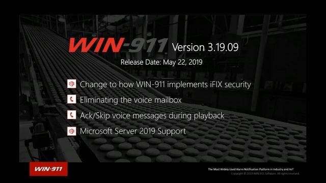 Technical Update for GE Digital (WIN-911 EMEA) смотреть онлайн