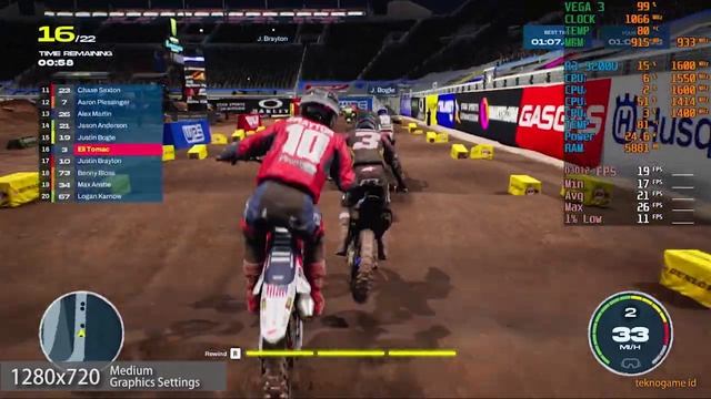 Monster Energy Supercross 6 | AMD Ryzen 3 3200U Vega 3 смотреть онлайн