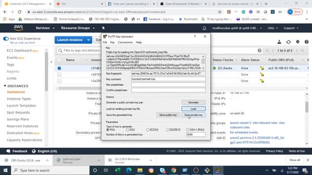 SSH into EC2 instance from windows machine смотреть онлайн